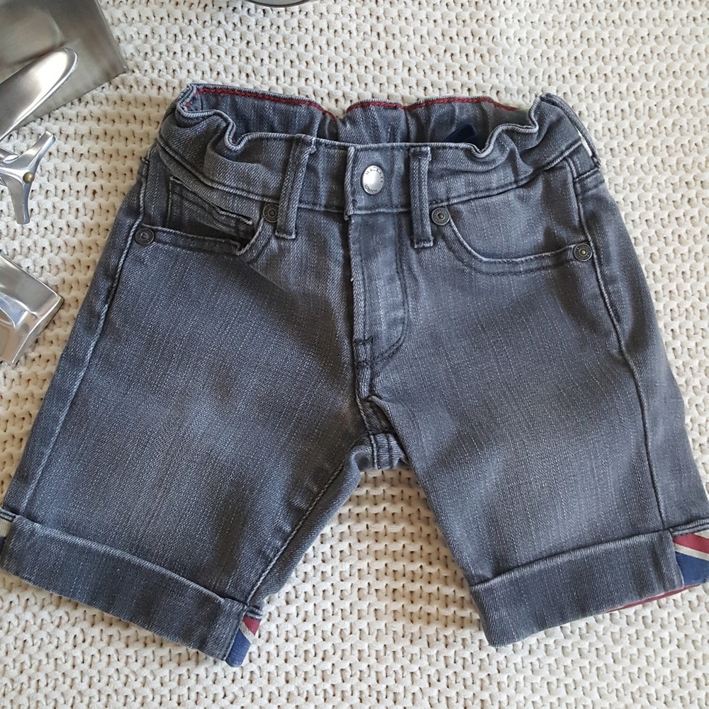 Hackett London Boys Gray Denim Shorts Size 4